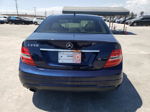 2012 Mercedes-benz C 250 Blue vin: WDDGF4HB1CR220831