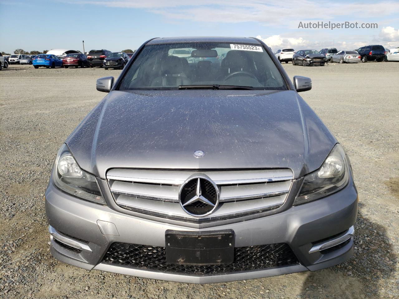 2012 Mercedes-benz C 250 Silver vin: WDDGF4HB1CR237449