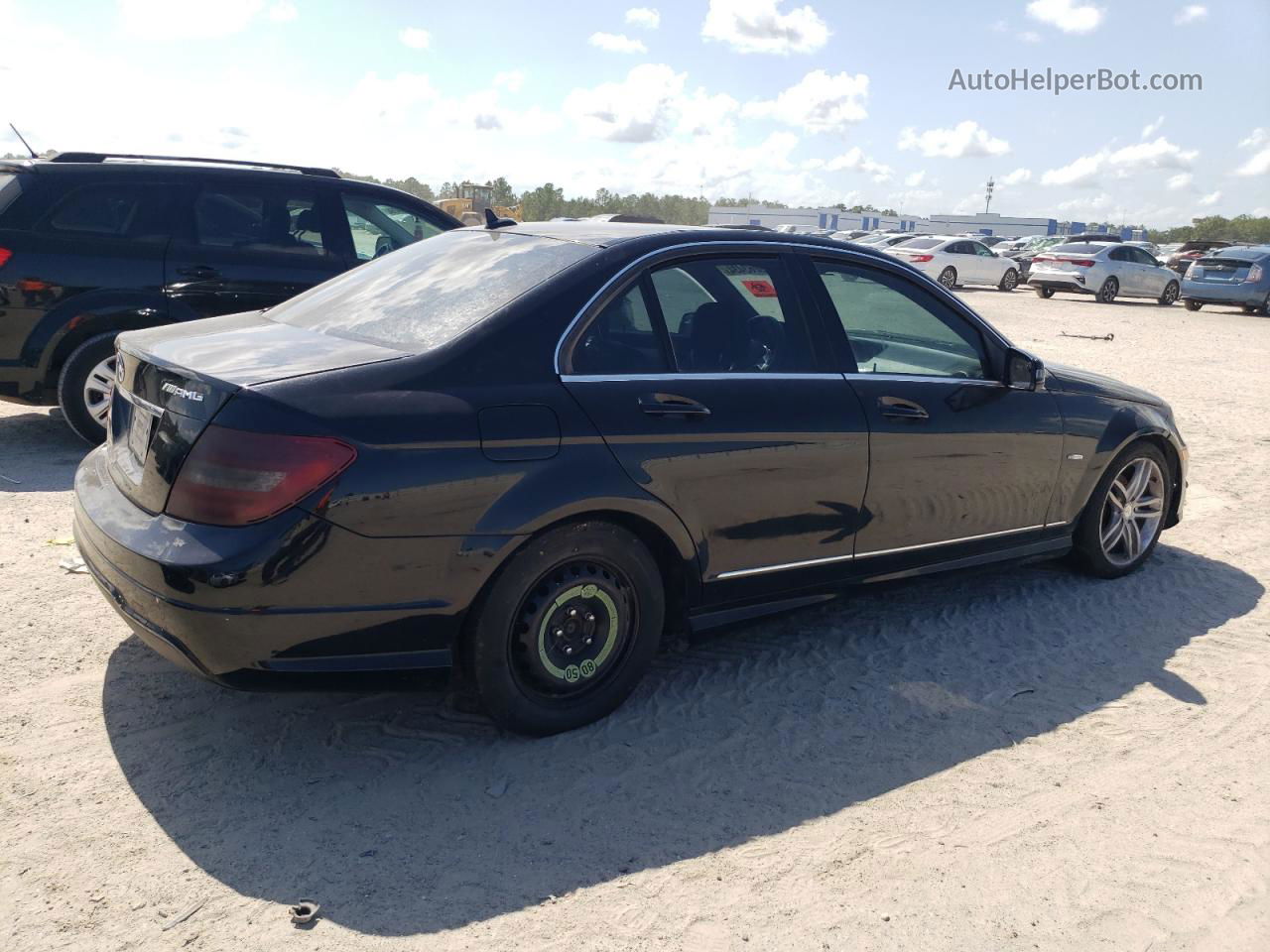 2012 Mercedes-benz C 250 Black vin: WDDGF4HB2CA627555