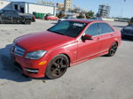 2012 Mercedes-benz C 250 Red vin: WDDGF4HB2CA672558