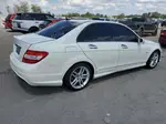 2012 Mercedes-benz C 250 White vin: WDDGF4HB2CA726702