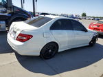 2012 Mercedes-benz C 250 White vin: WDDGF4HB2CR235015