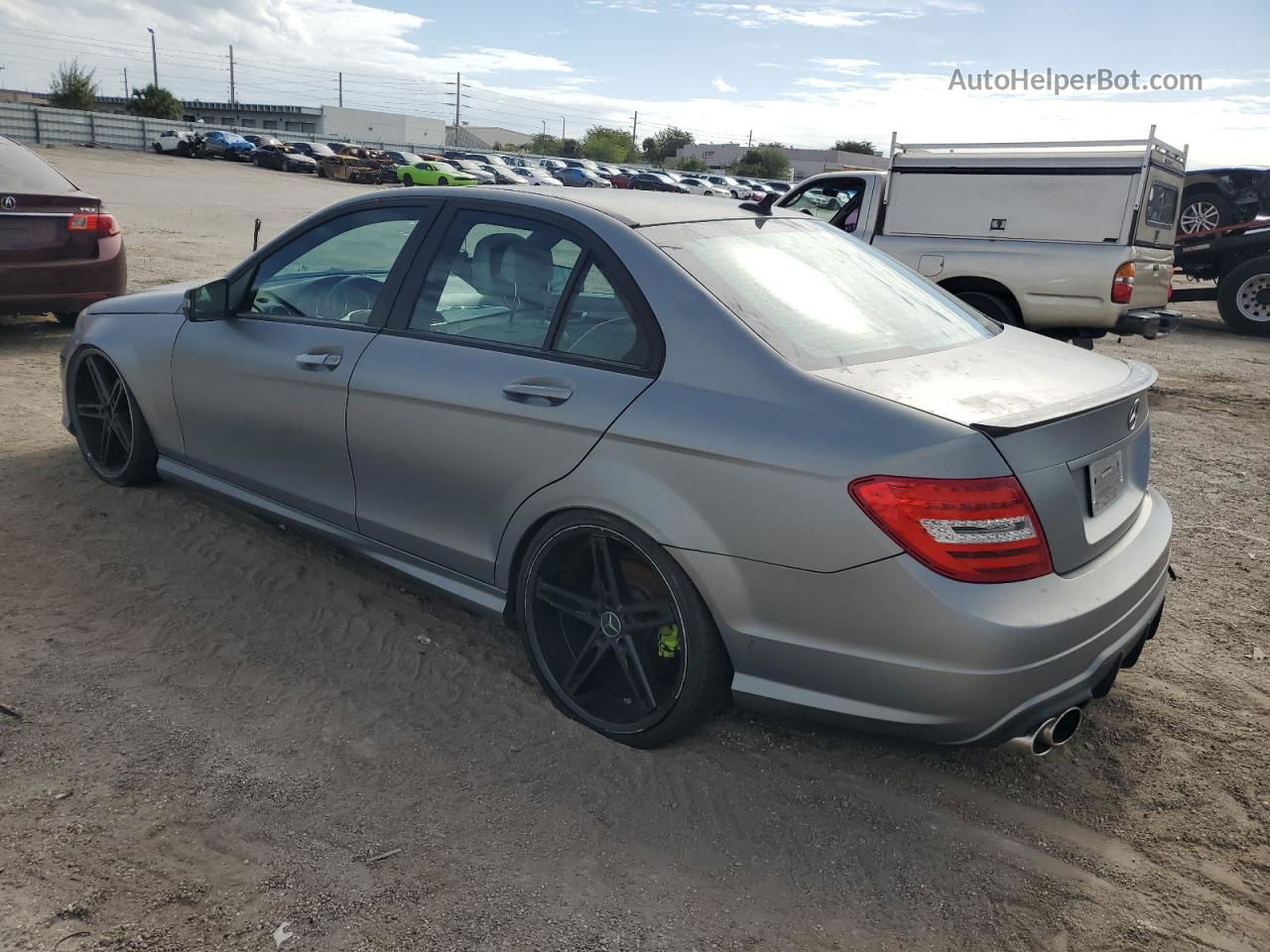 2012 Mercedes-benz C 250 Gray vin: WDDGF4HB3CA612353