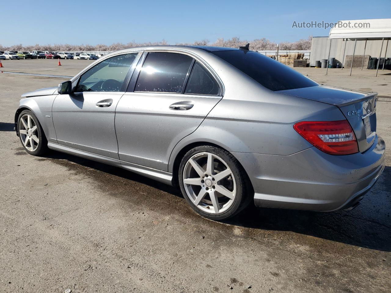 2012 Mercedes-benz C 250 Silver vin: WDDGF4HB3CA651475