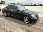 2012 Mercedes-benz C 250 Black vin: WDDGF4HB3CA726871