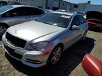 2012 Mercedes-benz C 250 Silver vin: WDDGF4HB3CF850805