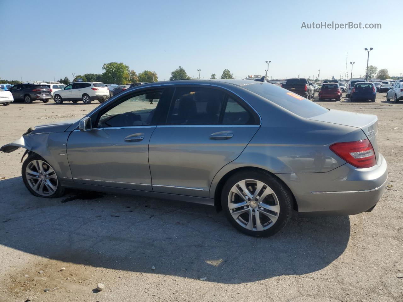 2012 Mercedes-benz C 250 Silver vin: WDDGF4HB3CR220944