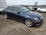 2012 Mercedes-benz C 250 Blue vin: WDDGF4HB3CR223696