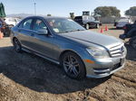 2012 Mercedes-benz C 250 Gray vin: WDDGF4HB3CR234553