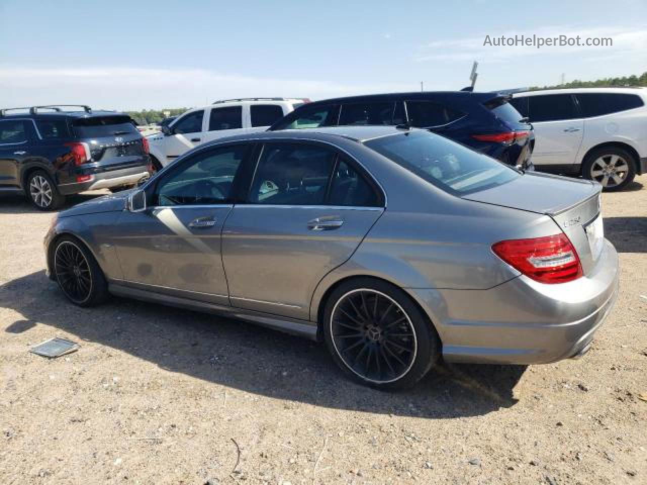 2012 Mercedes-benz C 250 Gray vin: WDDGF4HB4CA645474