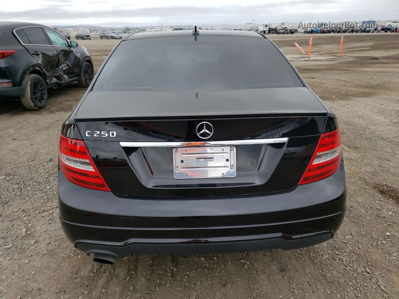 2012 Mercedes-benz C 250 Black vin: WDDGF4HB4CR209595