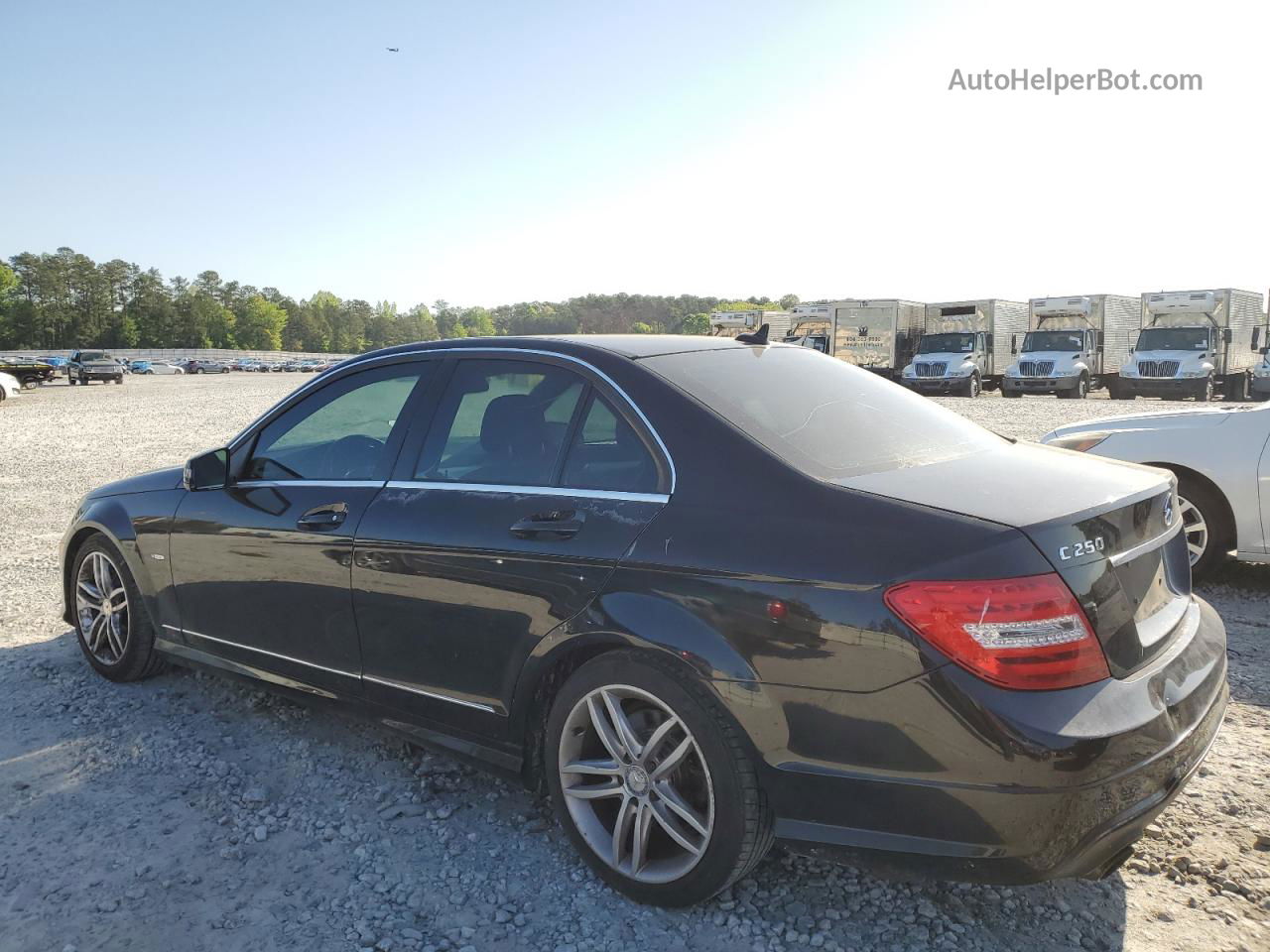 2012 Mercedes-benz C 250 Black vin: WDDGF4HB5CA632409