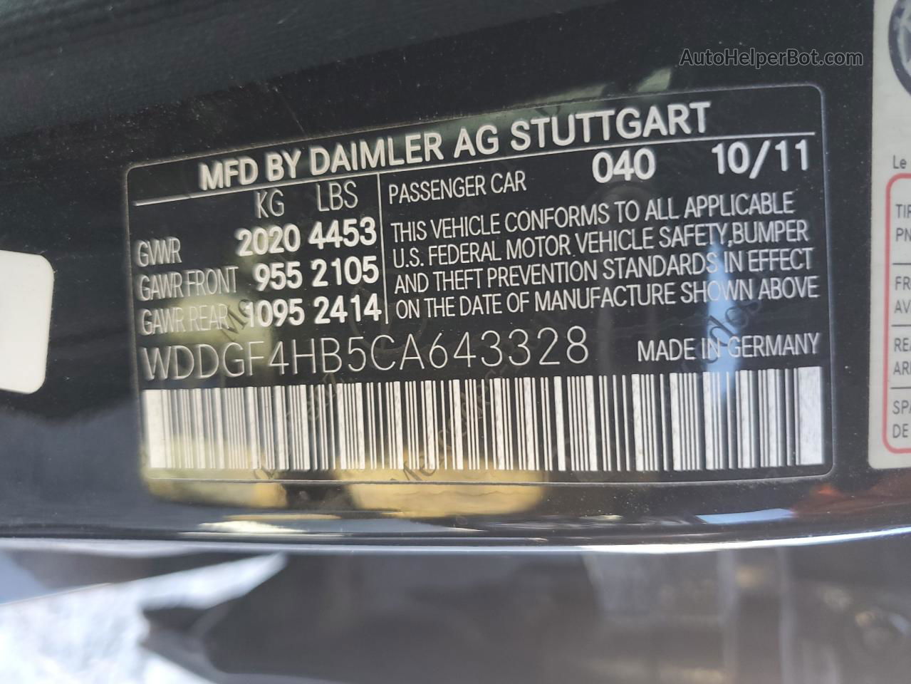 2012 Mercedes-benz C 250 Black vin: WDDGF4HB5CA643328