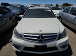 2012 Mercedes-benz C 250 White vin: WDDGF4HB5CA674255