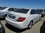 2012 Mercedes-benz C 250 White vin: WDDGF4HB5CA674255