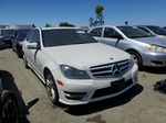 2012 Mercedes-benz C 250 White vin: WDDGF4HB5CA674255