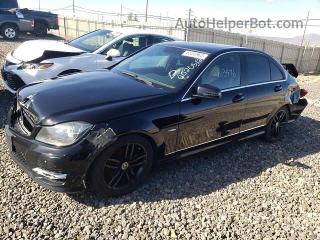 2012 Mercedes-benz C 250 Black vin: WDDGF4HB5CR219083