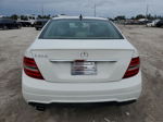 2012 Mercedes-benz C 250 White vin: WDDGF4HB5CR228138