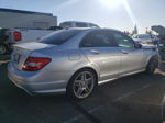 2012 Mercedes-benz C 250 Silver vin: WDDGF4HB6CA599081