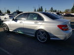 2012 Mercedes-benz C 250 Silver vin: WDDGF4HB6CA599081