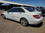 2012 Mercedes-benz C 250 White vin: WDDGF4HB6CA605039