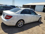 2012 Mercedes-benz C 250 White vin: WDDGF4HB6CA605039