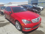 2012 Mercedes-benz C 250 Red vin: WDDGF4HB6CR211848