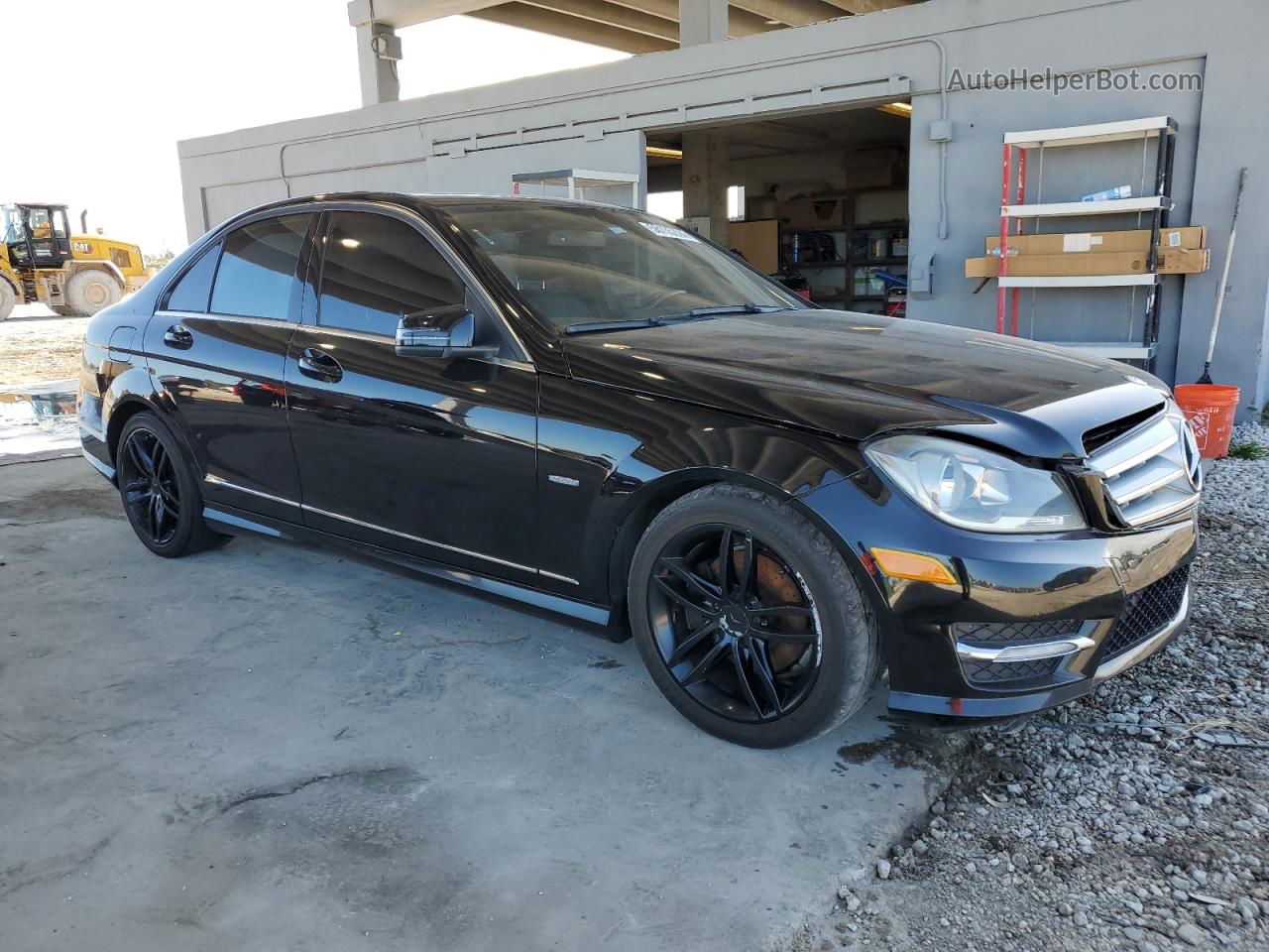 2012 Mercedes-benz C 250 Black vin: WDDGF4HB6CR223417