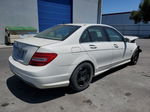 2012 Mercedes-benz C 250 White vin: WDDGF4HB7CA609990