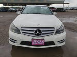 2012 Mercedes-benz C 250 White vin: WDDGF4HB7CA616292