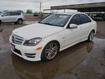 2012 Mercedes-benz C 250 White vin: WDDGF4HB7CA616292