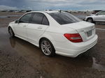 2012 Mercedes-benz C 250 White vin: WDDGF4HB7CA616292