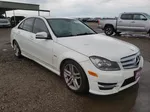 2012 Mercedes-benz C 250 White vin: WDDGF4HB7CA616292