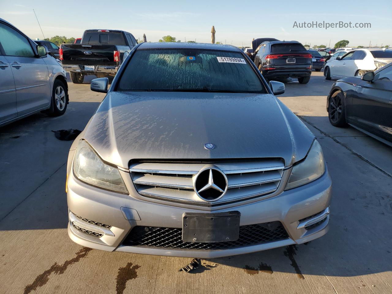 2012 Mercedes-benz C 250 Gray vin: WDDGF4HB7CA636915