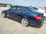 2012 Mercedes-benz C 250 Blue vin: WDDGF4HB7CR198849