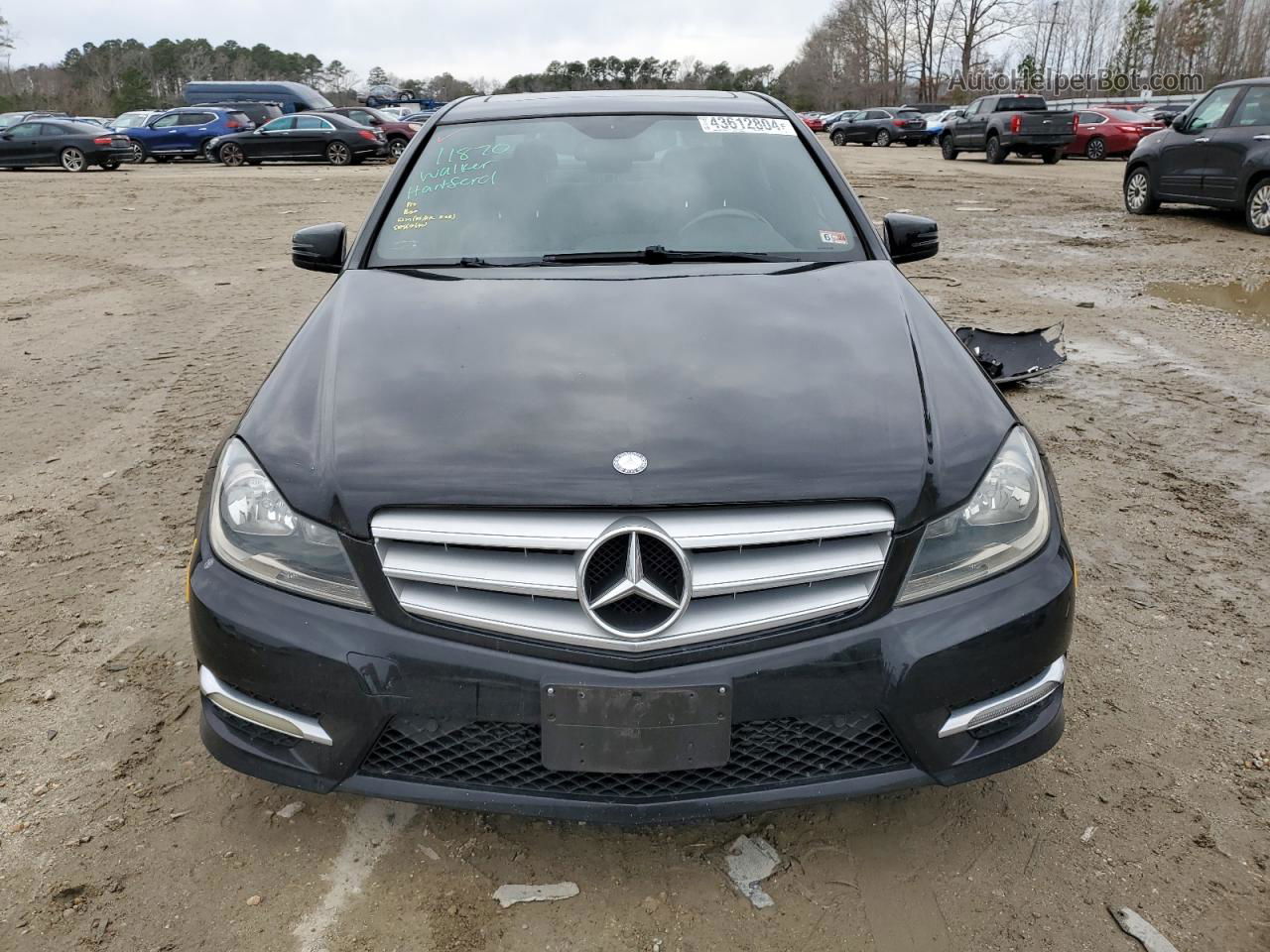 2012 Mercedes-benz C 250 Black vin: WDDGF4HB7CR211891