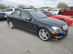 2012 Mercedes-benz C 250 Black vin: WDDGF4HB7CR222194