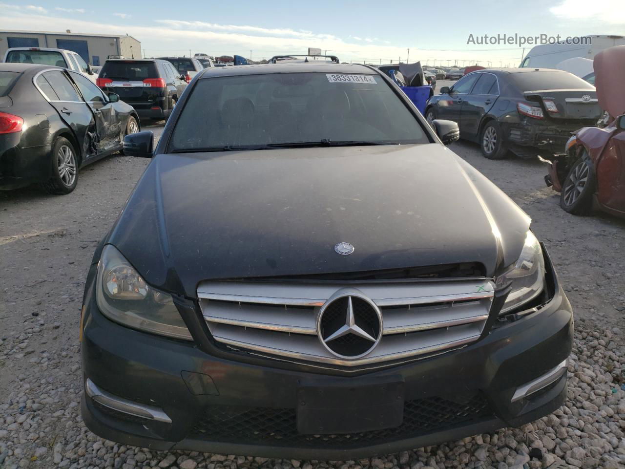 2012 Mercedes-benz C 250 Black vin: WDDGF4HB7CR231638