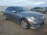 2012 Mercedes-benz C 250 Gray vin: WDDGF4HB8CA614650