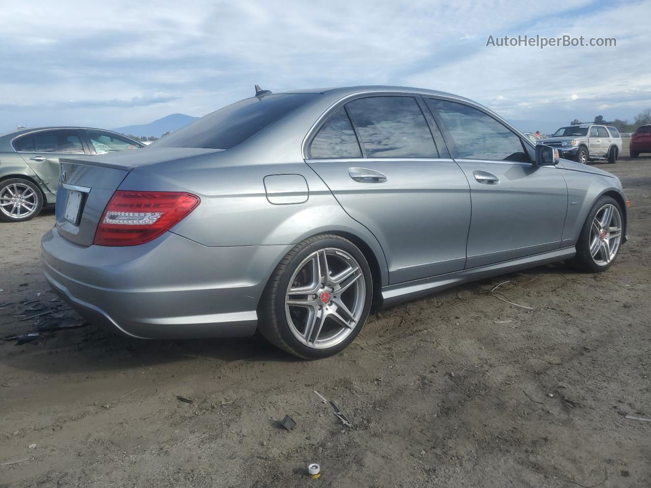 2012 Mercedes-benz C 250 Gray vin: WDDGF4HB8CA614650