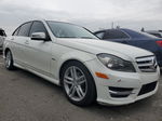 2012 Mercedes-benz C 250 White vin: WDDGF4HB8CA616589