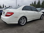 2012 Mercedes-benz C 250 White vin: WDDGF4HB8CA616589