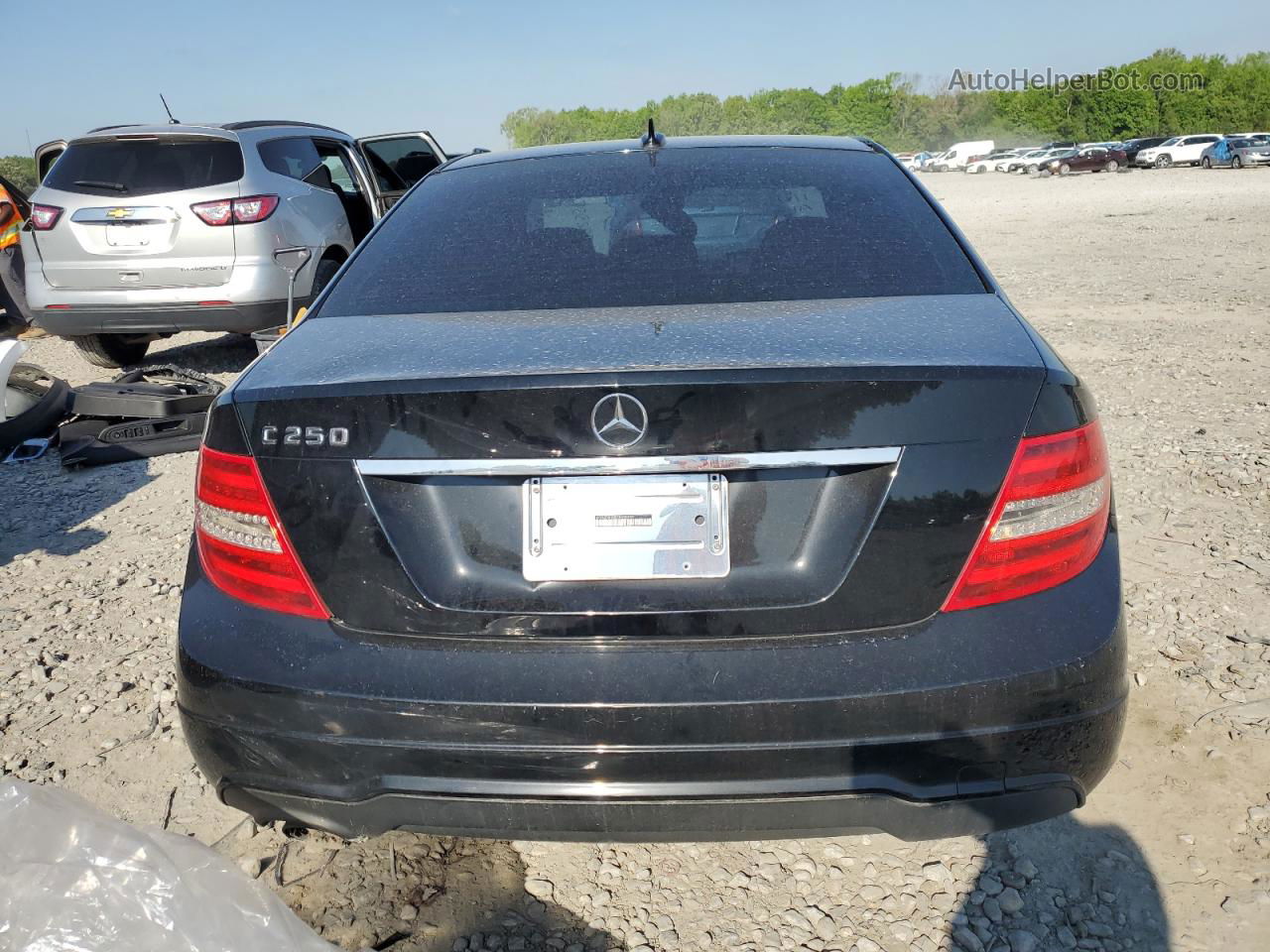 2012 Mercedes-benz C 250 Black vin: WDDGF4HB8CA635062