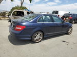 2012 Mercedes-benz C 250 Blue vin: WDDGF4HB8CR209924