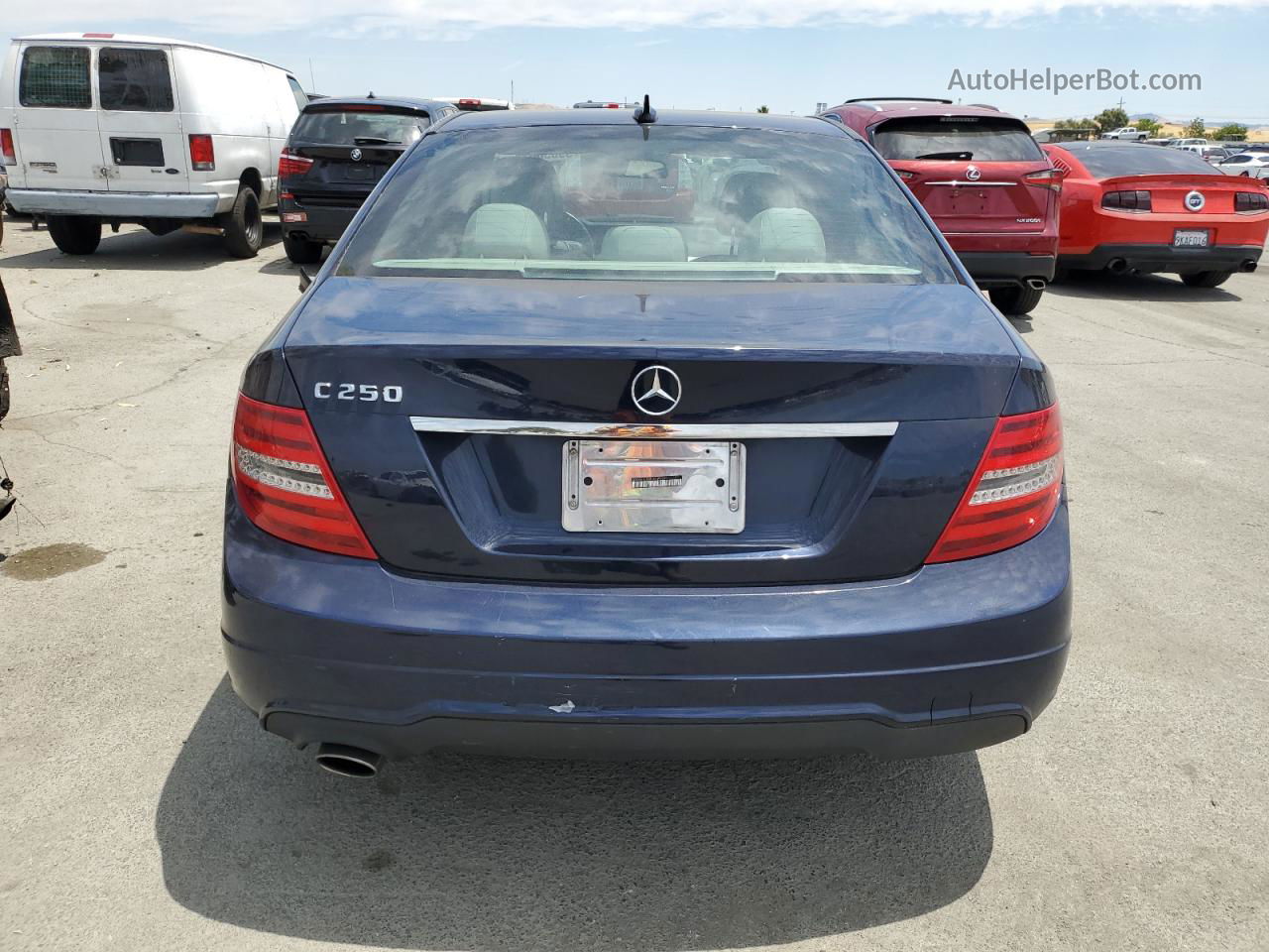 2012 Mercedes-benz C 250 Blue vin: WDDGF4HB8CR209924