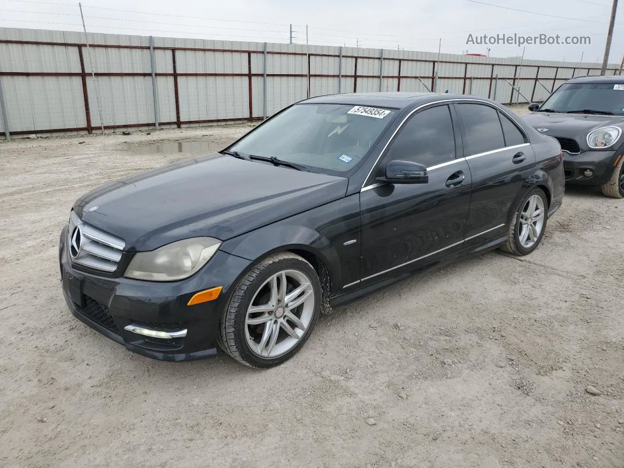 2012 Mercedes-benz C 250 Gray vin: WDDGF4HB8CR220812