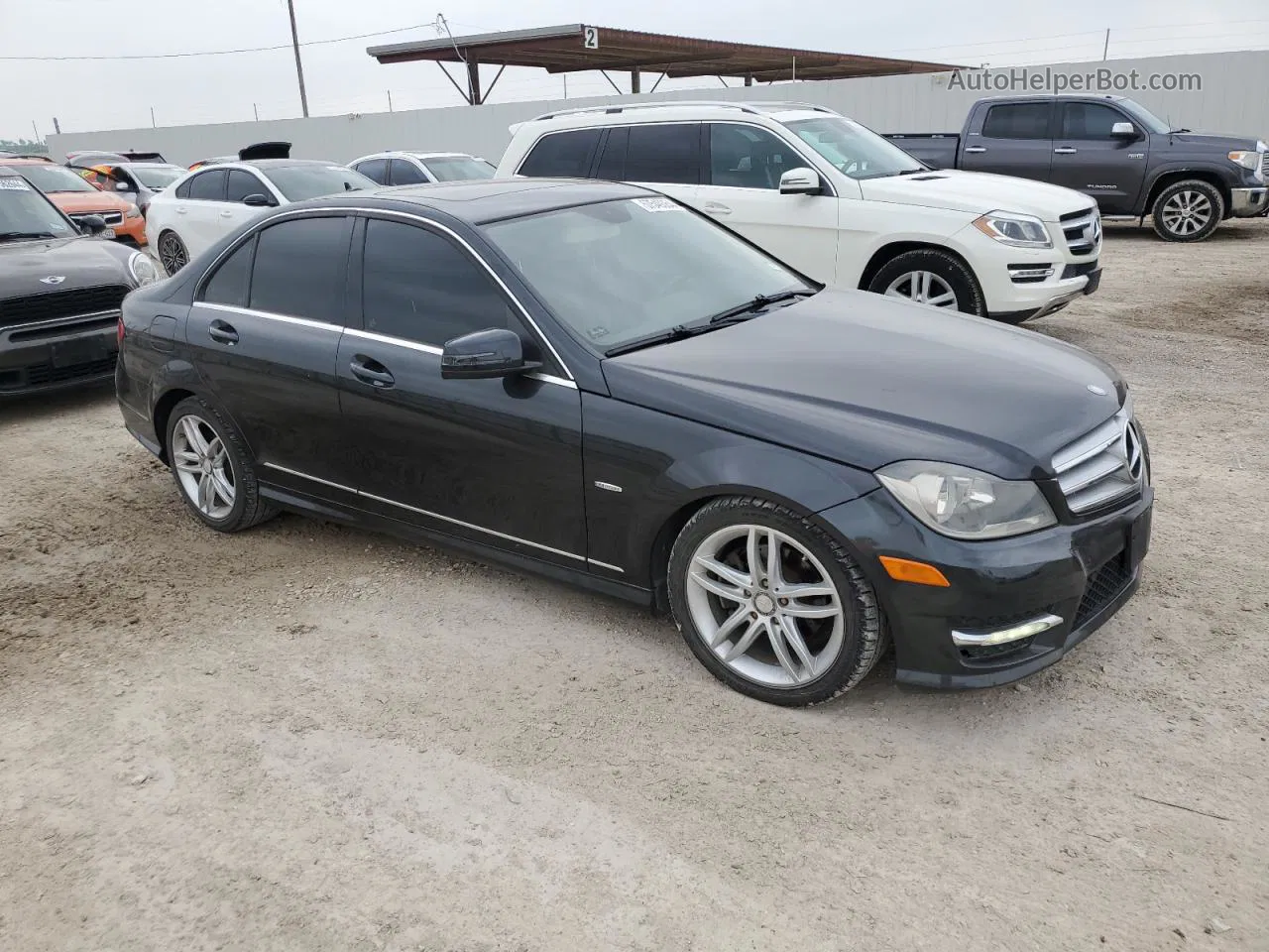 2012 Mercedes-benz C 250 Gray vin: WDDGF4HB8CR220812