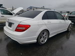 2012 Mercedes-benz C 250 White vin: WDDGF4HB8CR222043