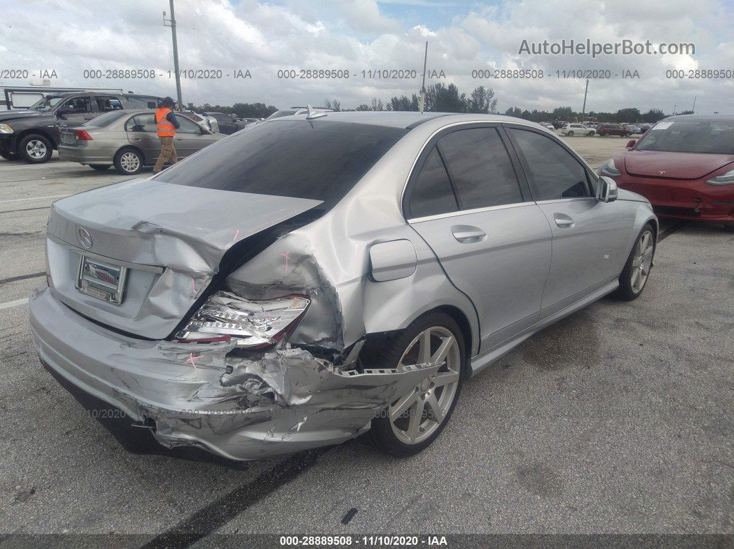 2013 Mercedes-benz C-class C 250 Silver vin: WDDGF4HB8DA782662