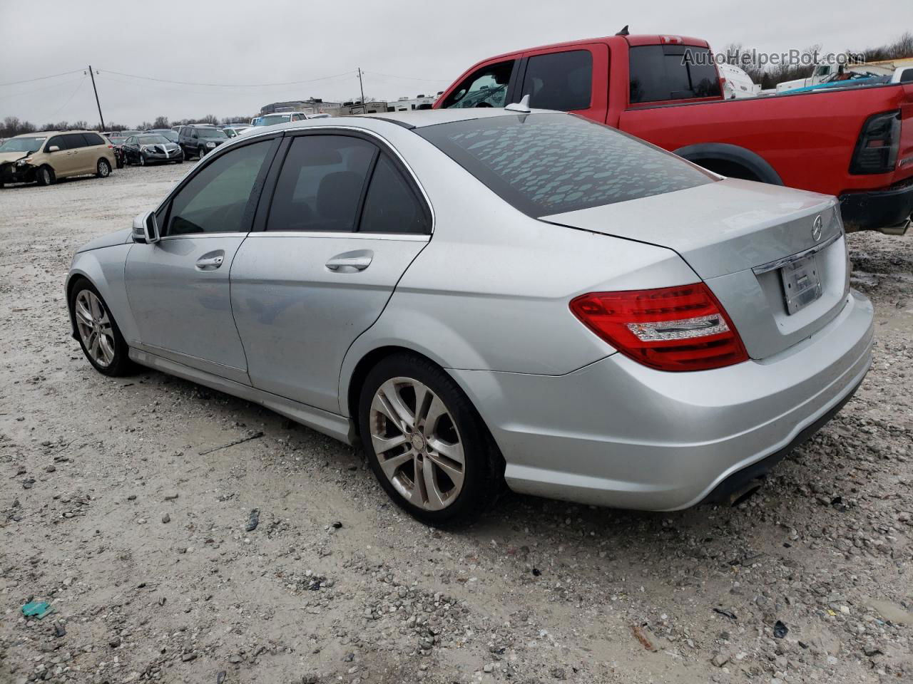 2012 Mercedes-benz C 250 Silver vin: WDDGF4HB9CA599057